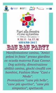 Manifestazione canina -bau bau party-